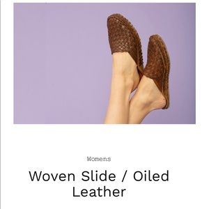 Mohinders Leather Woven Slide
